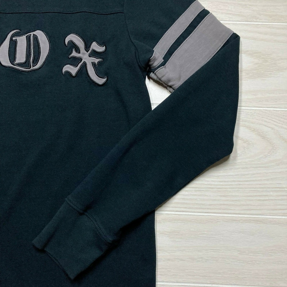 Fox Racing Deluxe Men's Premium Pullover Sweater Black Size Small Logo Spellout - Picture 3 of 10